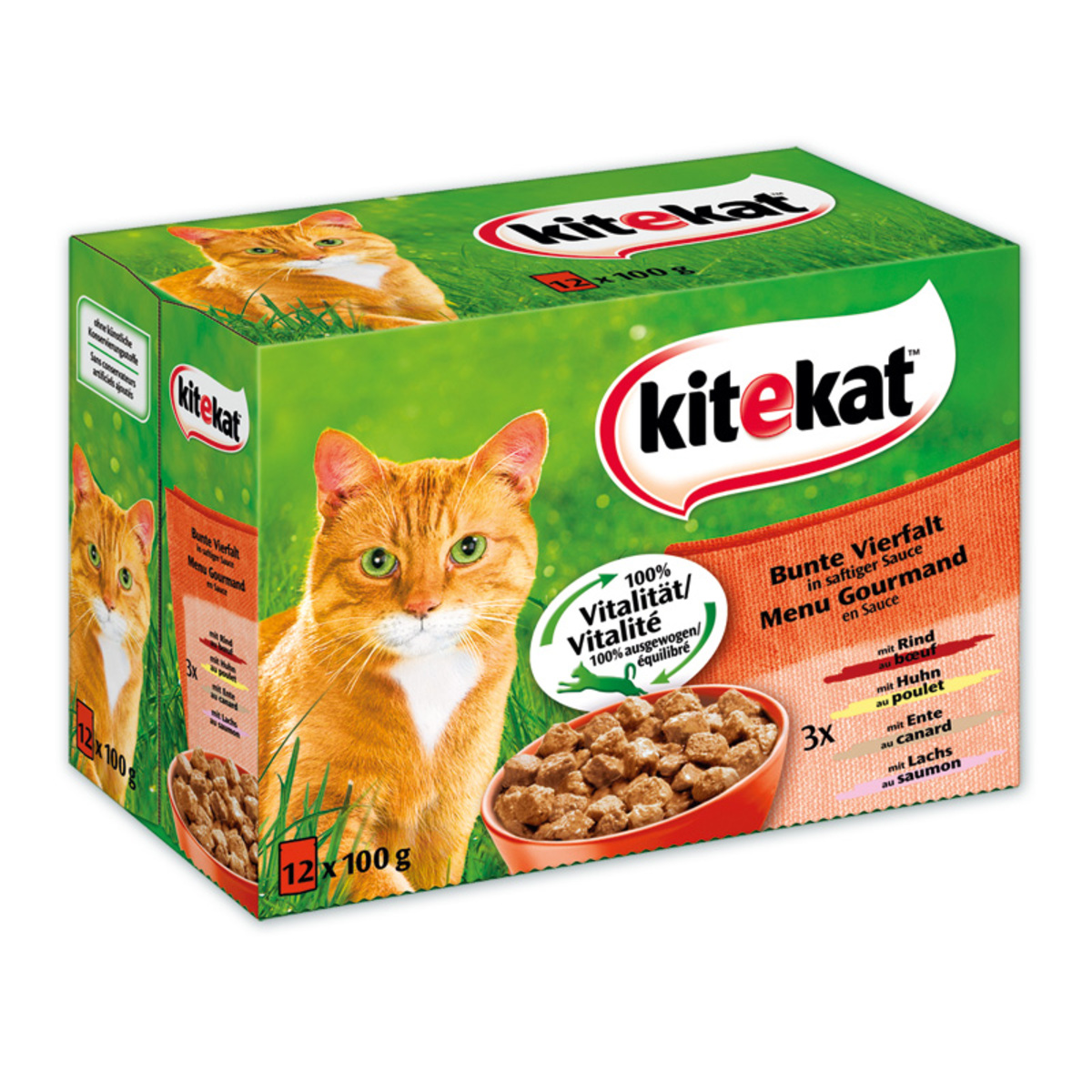 Bild 3 von KITEKAT Portionsbeutel Multipack Jagdschmaus in Sauce 4 Varietäten 12 x 100g