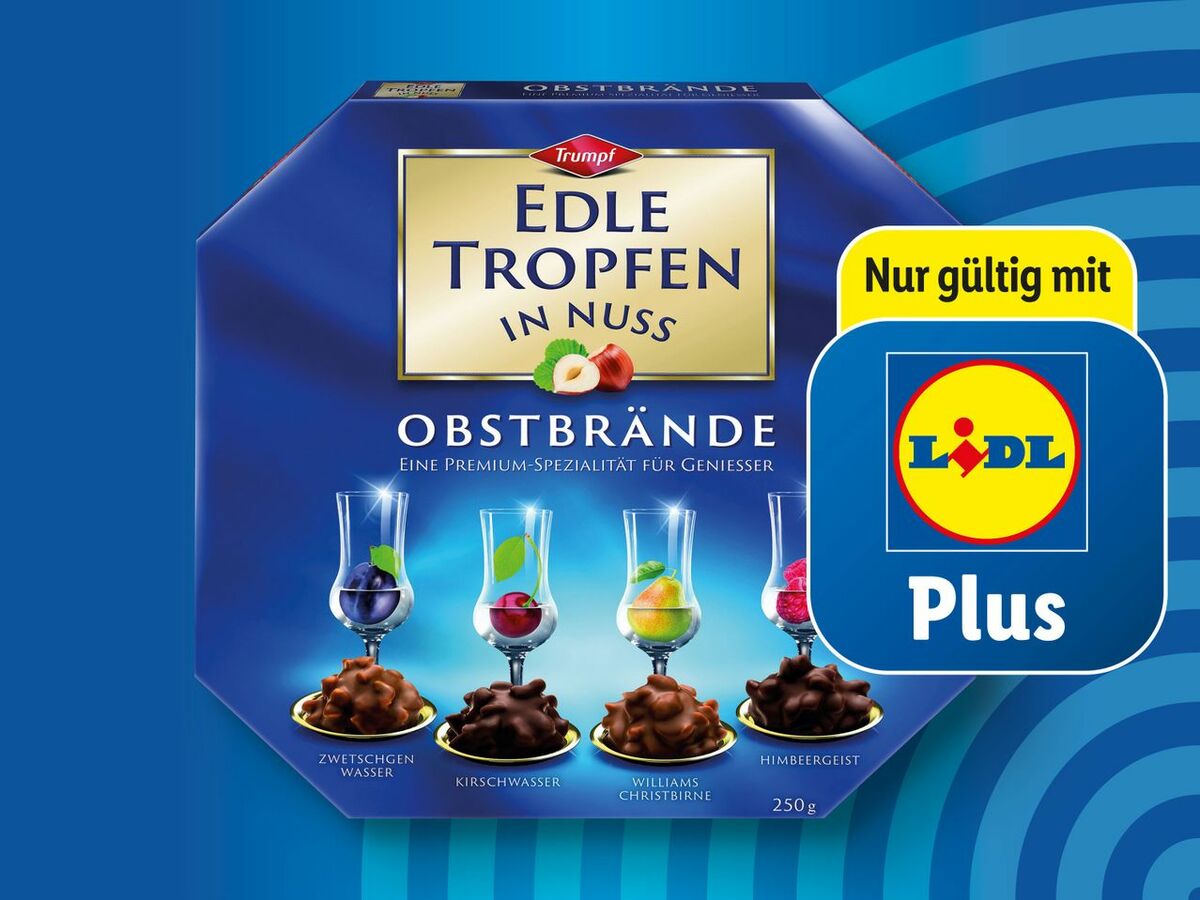 Bild 1 von Trumpf Edle Tropfen in Nuss Obstbrände, 
         250 g