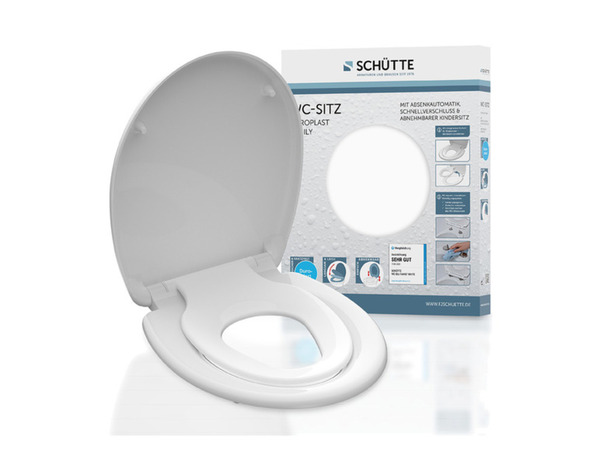Bild 4 von Schütte WC Sitz Duroplast FAMILY WHITE mit Absenkautomatik und Schnellverschluss
