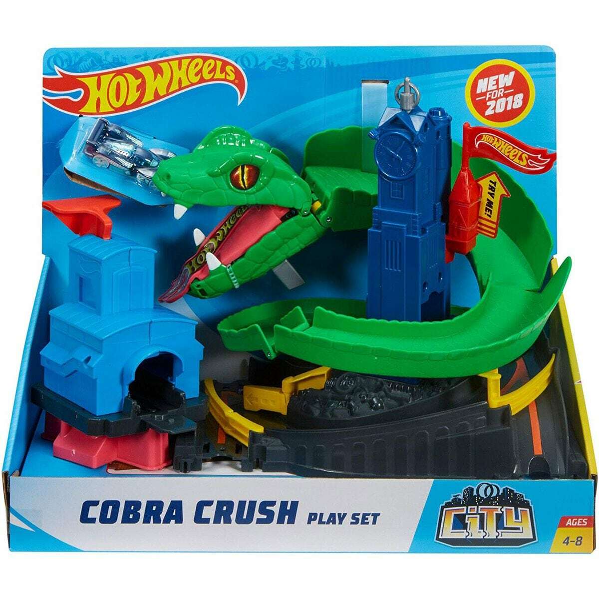 Bild 1 von Mattel FNB20 - Hot Wheels City - Cobra Angriff inkl. Fahrzeug