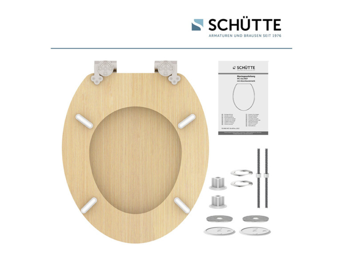 Bild 3 von Schütte WC Sitz MDF Holzoptik mit Absenkautomatik