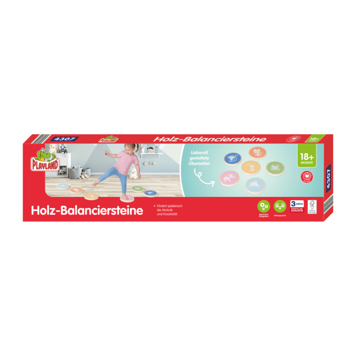 Bild 2 von PLAYLAND Holz-Balanceboard / -Balanciersteine