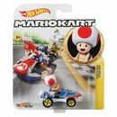 Bild 1 von Mattel GBG30 - Hot Wheels - Mario Kart - Mini Die-Cast Fahrzeug mit Figur, Toad