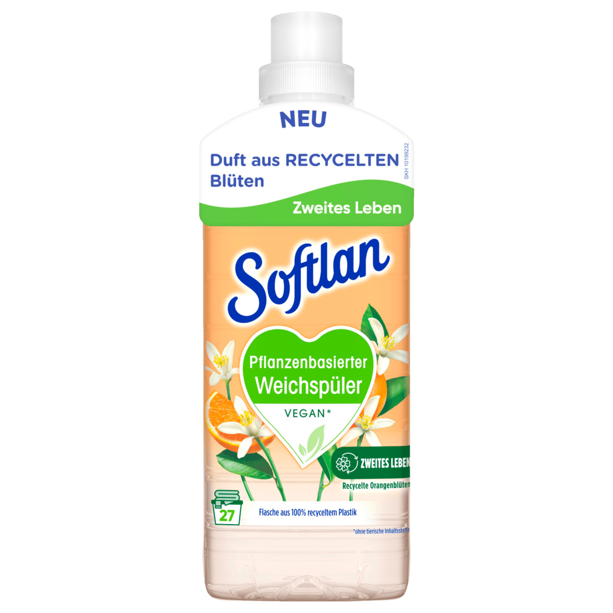 Bild 1 von Softlan pflanzenbasierter Weichspüler Orangenblüte 650ml, 27WL