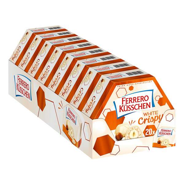 Bild 1 von Ferrero Küsschen White Crispy 172 g, 8er Pack