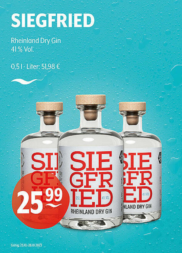 Bild 1 von SIEGFRIED Rheinland Dry Gin
41 % Vol.