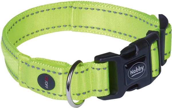 Bild 1 von Nobby Halsband FLASH MESH, neon gelb, M-L: L: 45-53 cm, B: 25 mm