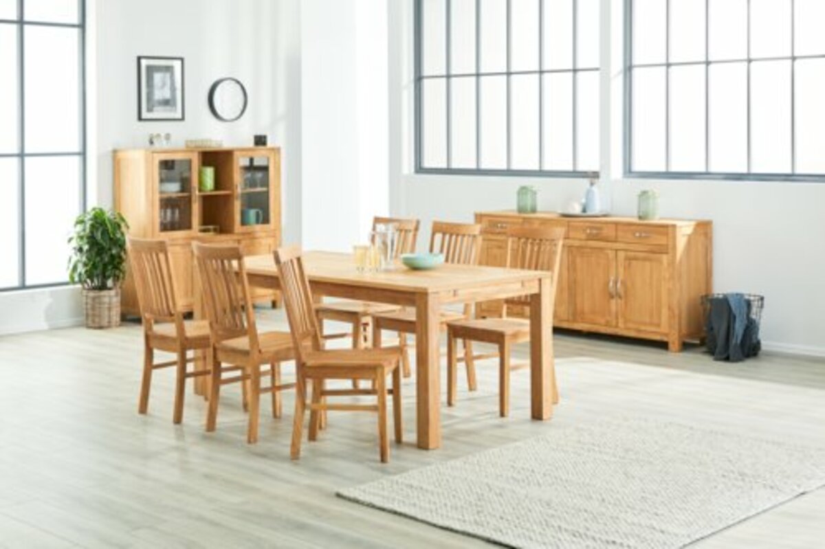 Bild 2 von Vitrine HAGE 2+2 Türen 3 Schubladen Eiche