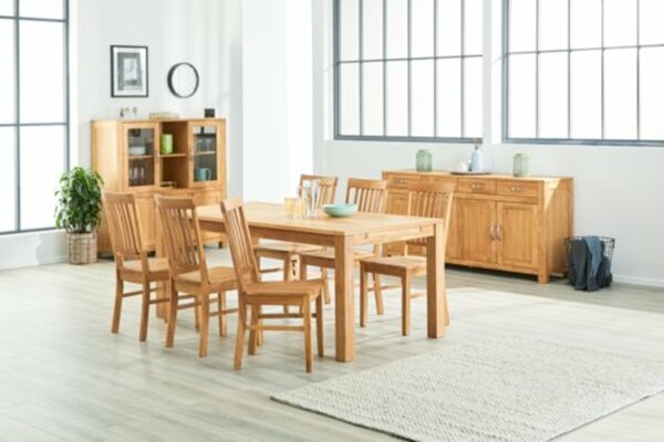 Bild 2 von Vitrine HAGE 2+2 Türen 3 Schubladen Eiche