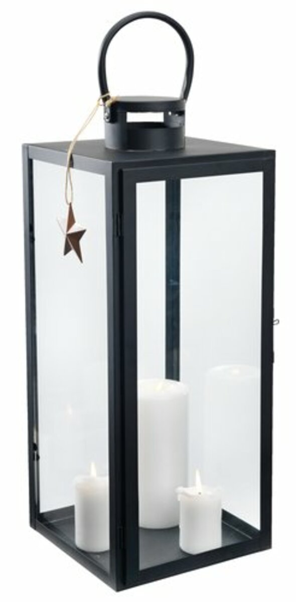 Bild 1 von Laterne THULIT B21xL21xH54 cm schwarz