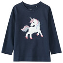 Bild 1 von Mädchen Langarmshirt mit Einhorn-Applikation