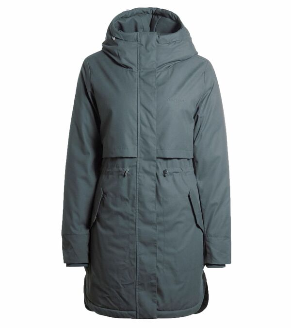 Bild 1 von MAZINE Library II Light Parka nachhaltige und vegane Damen Übergangs-Jacke mit Kapuze 22131401 Grün