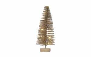 Mini-Weihnachtsbaum mit LED, gold, 30 cm