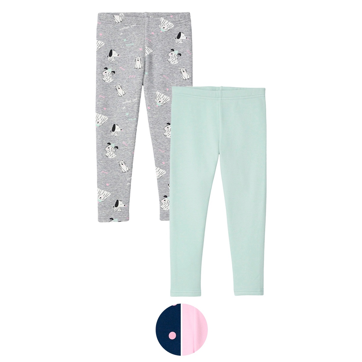 Bild 1 von LILY & DAN Baby oder Kleinkinder Flausch-Leggings, 2er-Set