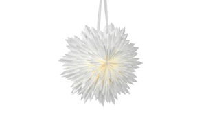 Lampe Schneeflocke, weiß, 60 cm