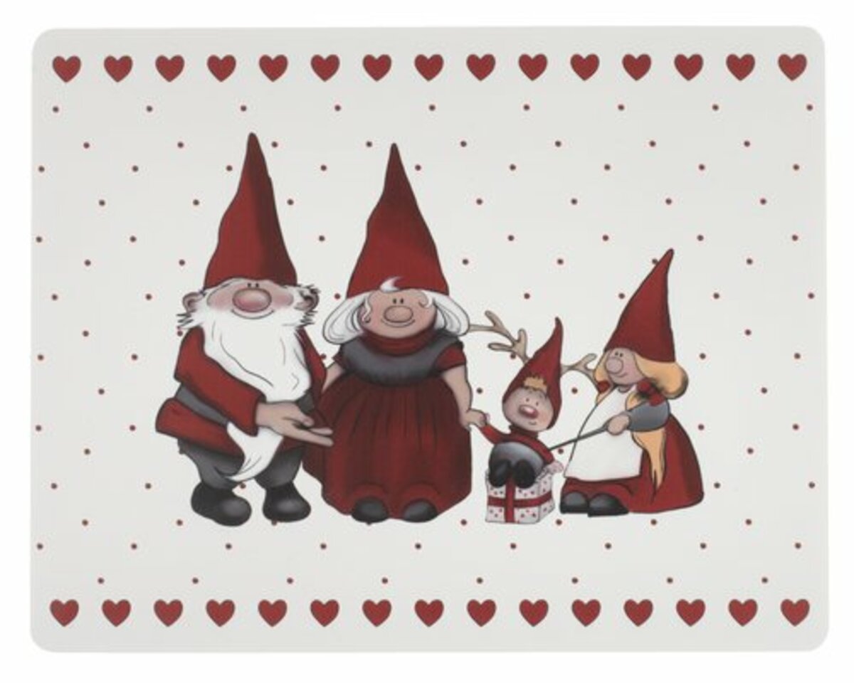 Bild 1 von Tischset KRAKA B33xL42cm weiß/rot