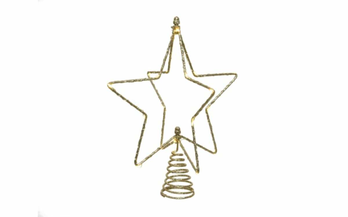 Bild 1 von Micro LED-Baumspitze, gold, 25 cm