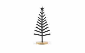 Weihnachtsbaum mit Stern, schwarz,  31 cm