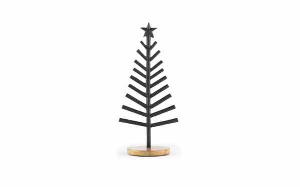 Bild 1 von Weihnachtsbaum mit Stern, schwarz,  31 cm