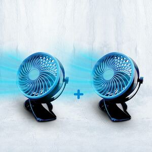 Livington Go Fan mobiler Akku-Ventilator 1+1 GRATIS / Schwarz & Schwarz