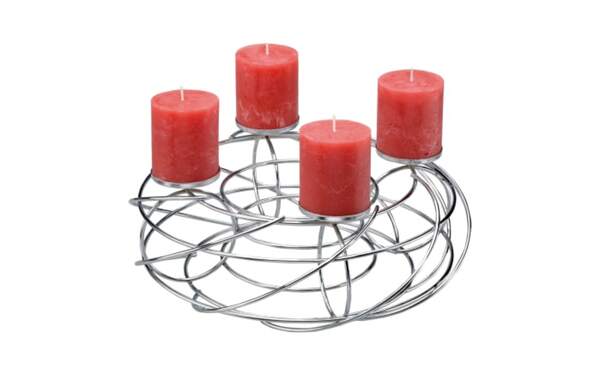 Bild 1 von Justinus - Tischleuchter LifeStyle für 4 Kerzen, chromfarbig, 35 cm