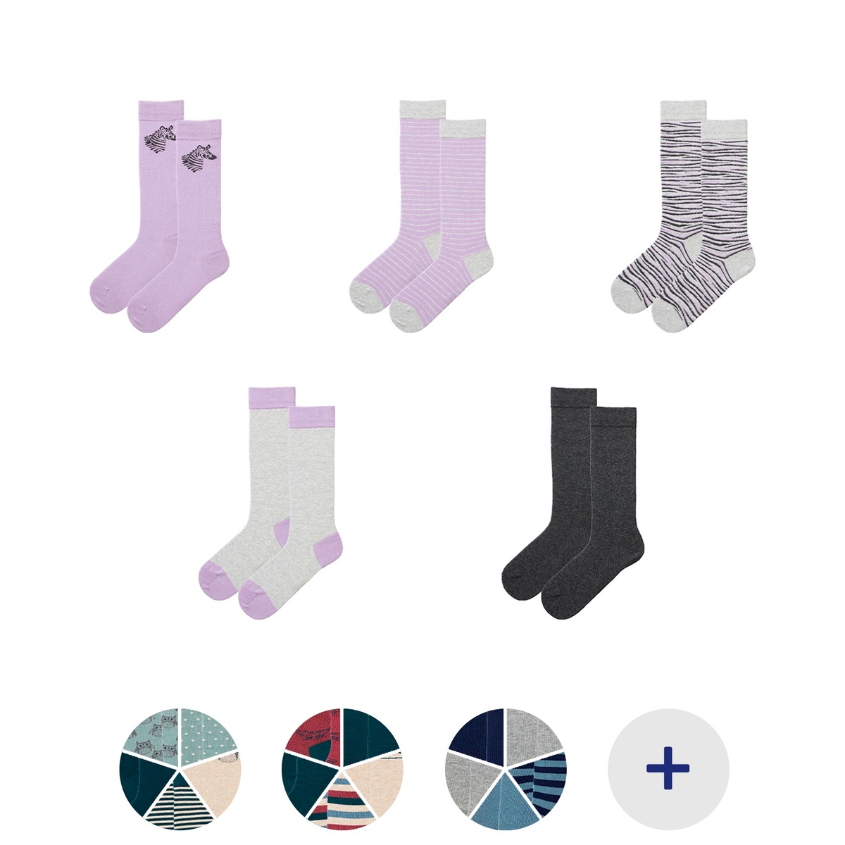 Bild 1 von LILY & DAN Kleinkinder und Kinder Kniestrümpfe, 5 Paar