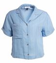 Bild 1 von MAZINE Valmy Blouse Damen Kurzarm-Hemd mit verkürztem Schnitt Hemd-Bluse 22134407 Blau