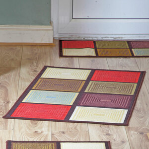 Teppich Patchwork / 50 x 76 cm