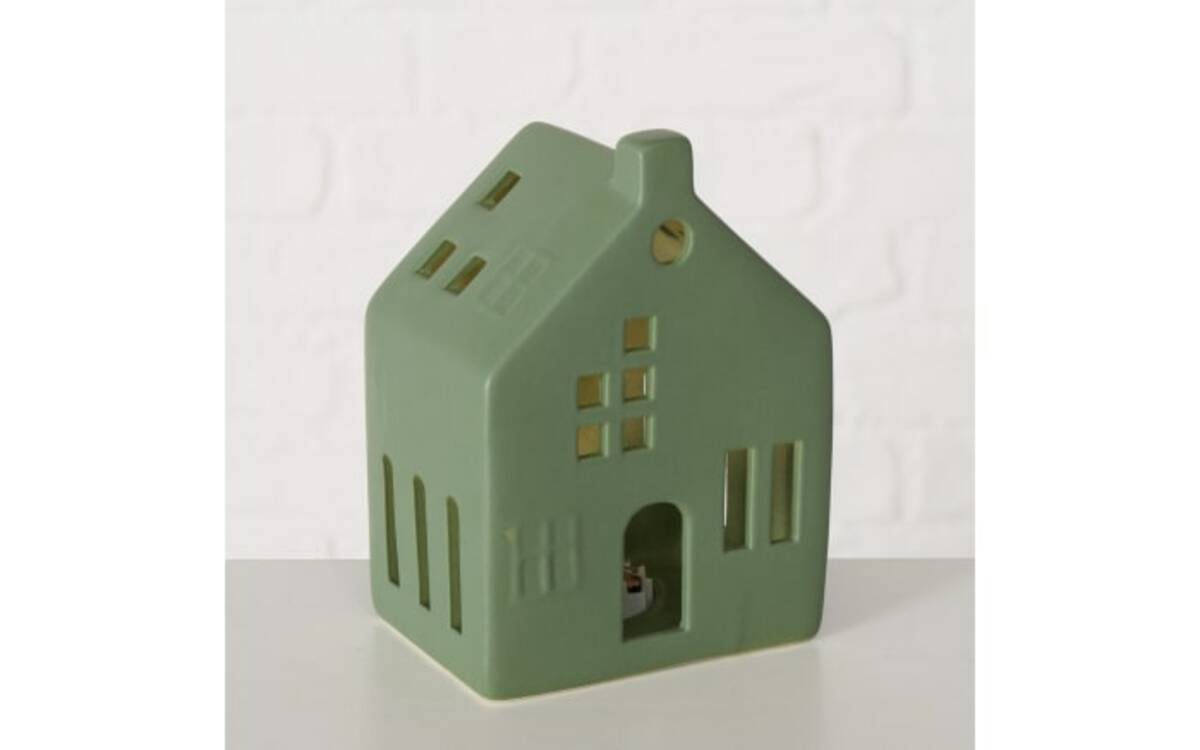 Bild 2 von Dekoaufsteller Haus Hyyga, grün, 14 cm