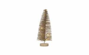 Mini-Weihnachtsbaum mit LED, gold, 20 cm
