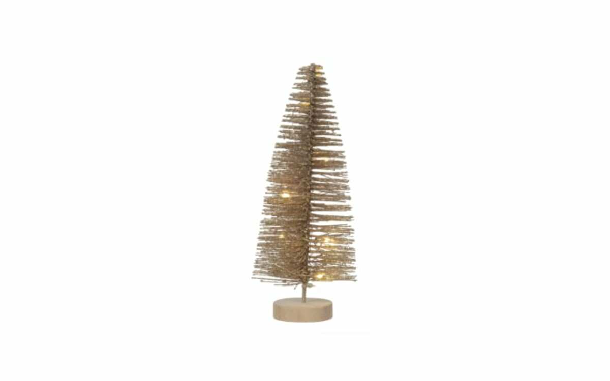 Bild 1 von Mini-Weihnachtsbaum mit LED, gold, 20 cm