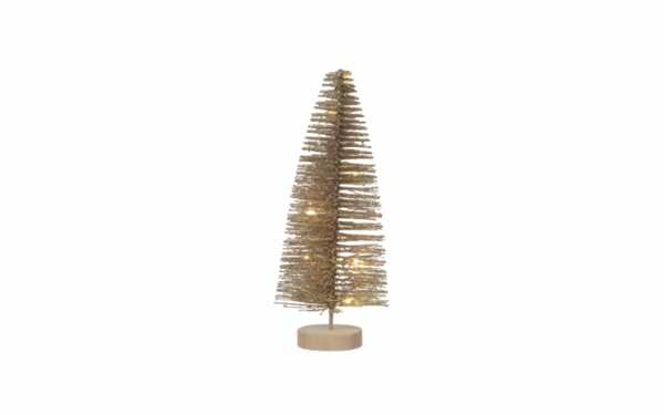 Bild 1 von Mini-Weihnachtsbaum mit LED, gold, 20 cm