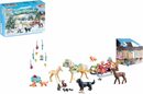 Bild 2 von Playmobil® Adventskalender Spielzeug, Spielbausteine, Pferde: Schlittenfahrt (71345), Horses of Waterfall; teilweise aus recyceltem Material