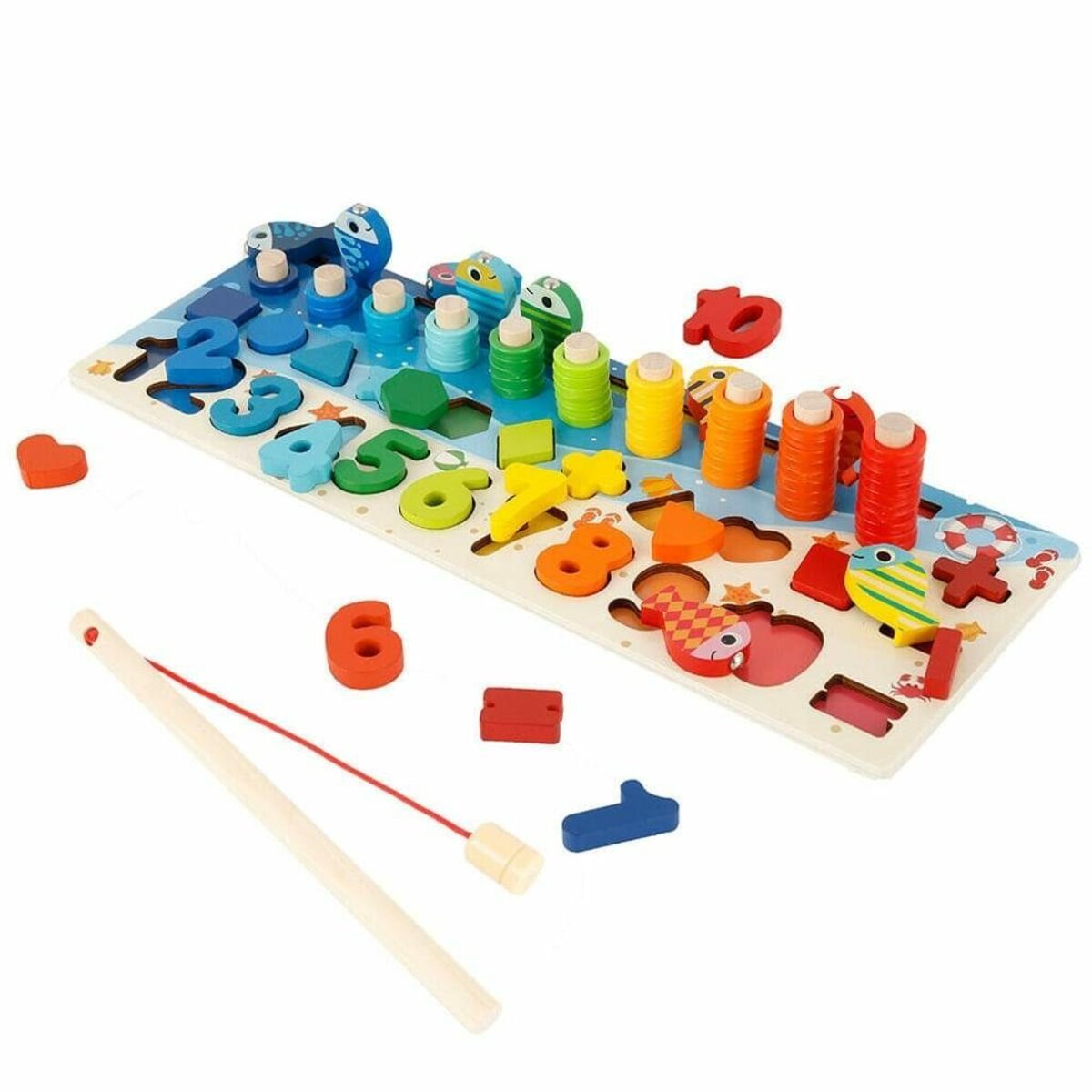 Bild 1 von GelldG Puzzle Holz-Puzzle mit Zahlen für Kinder, Montessori Spielzeug für Kinder, Puzzleteile