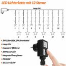 Bild 2 von Gimisgu LED-Lichterkette LED Lichterkette Sterne Lichtervorhang Weihnachten IP44 Außen 138LEDs, 138-flammig