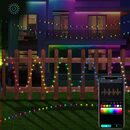 Bild 3 von Yunnker LED-Lichterkette Smart RGB Lichterkette mit Blauzahn-APP-Steuerung für Festlichkeiten