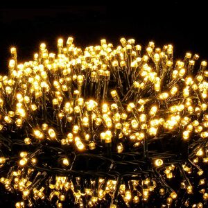 Elegear LED-Lichterkette LED-Lichtervorhang, warmweiß Weihnachten Lichterkette Deko, 100-flammig, mit 8Modi/Timer Für Weihnachtsbäume