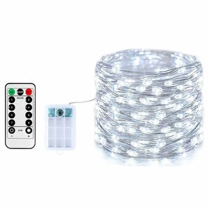 LAPA HOME LED-Lichtervorhang 5M/10M Wasserdichter aus Kupferdraht Lichterkette Weihnachten Deko, 50 LEDs/100 LEDs, für Innenhöfe, Hochzeiten, Heiratsanträge Deko