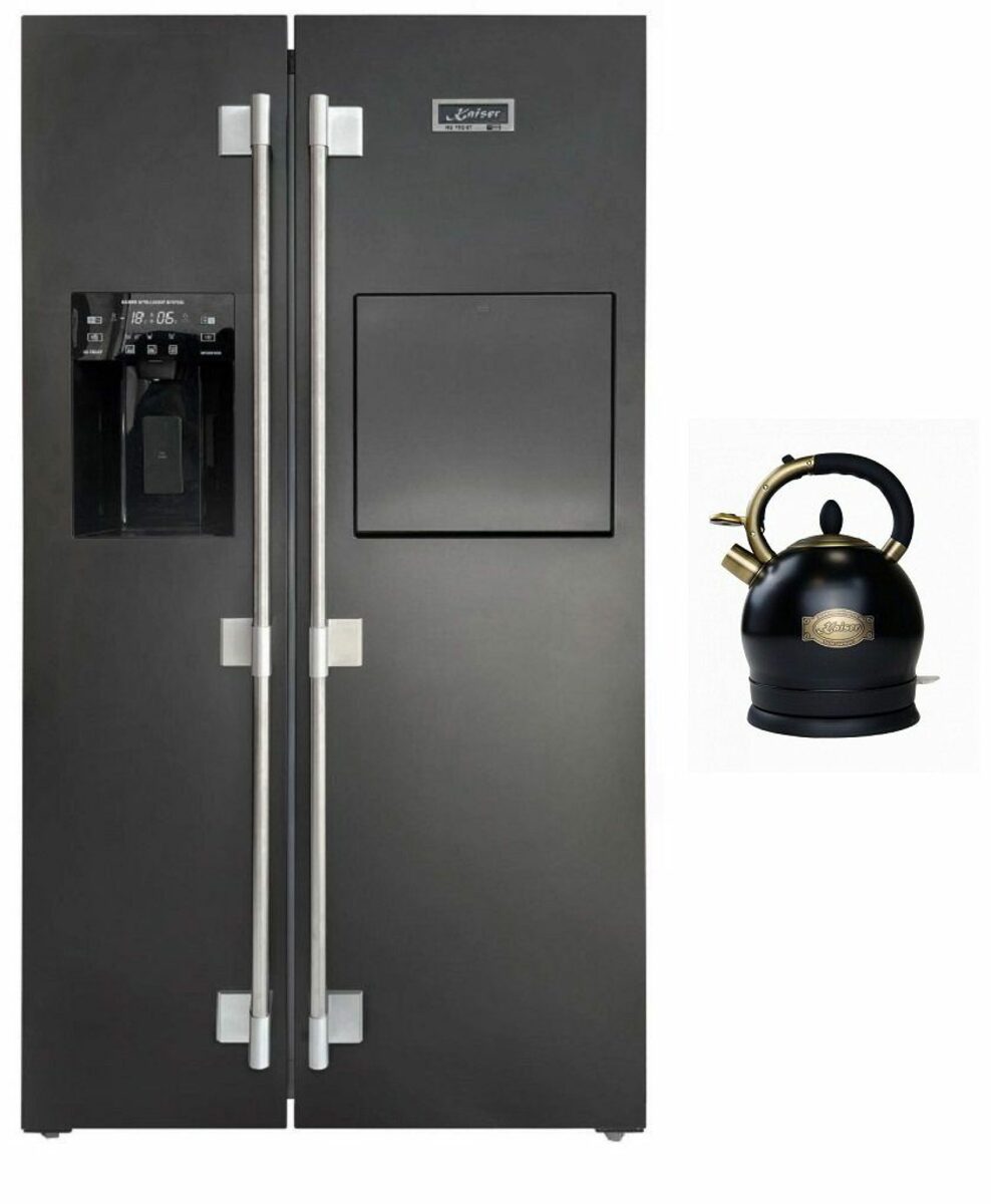 Bild 1 von Kaiser Küchengeräte Kühl-/Gefrierkombination KS 90500 RS, 91.1 cm breit, Side-by-Side Kühlschrank No Frost 556 l+Wasserkocher