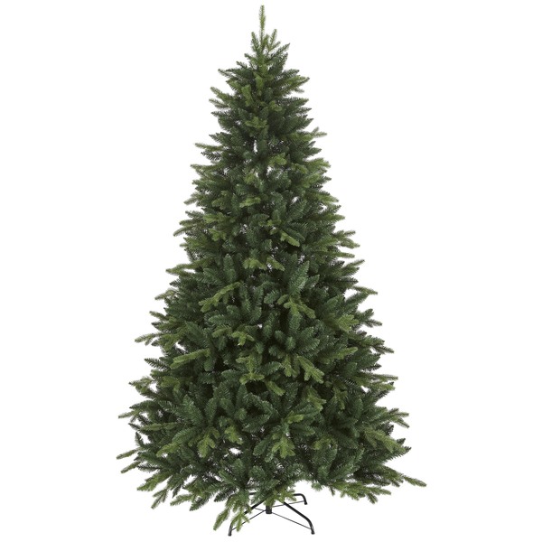 Bild 1 von Star Trading Künstlicher Weihnachtsbaum Bergen von Star Trading, Tannenbaum mit Ständer in Grün für innen und außen, Höhe: 2,1 m