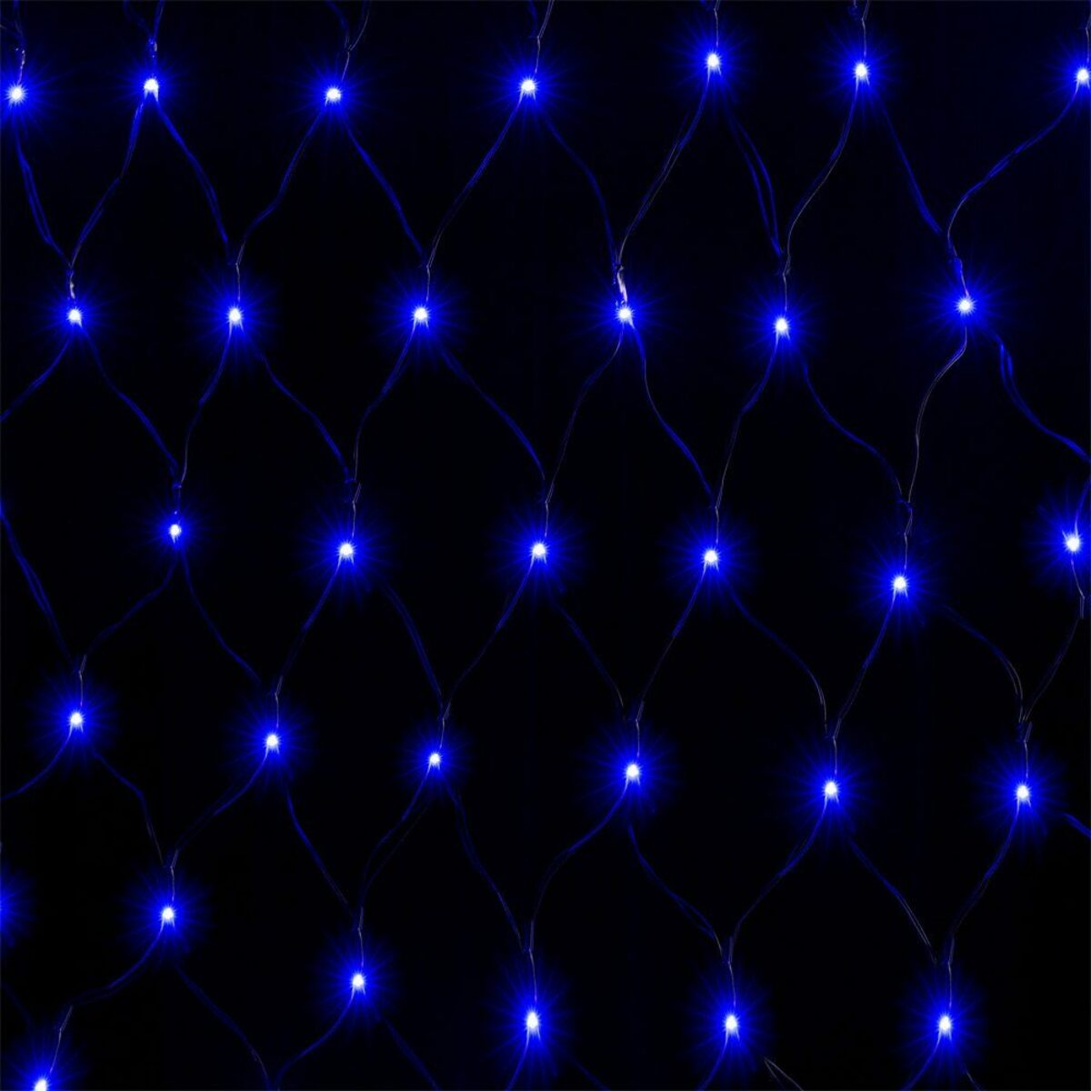 Bild 2 von monzana Lichterkette, Netzlichterkette 120x120cm 100 LED Blau Timer 8 Leuchtmodi
