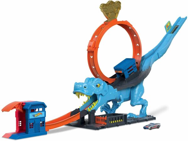 Bild 1 von Hot Wheels Spiel-Parkgarage City Trackset T-Rex Looping inkl. Auto