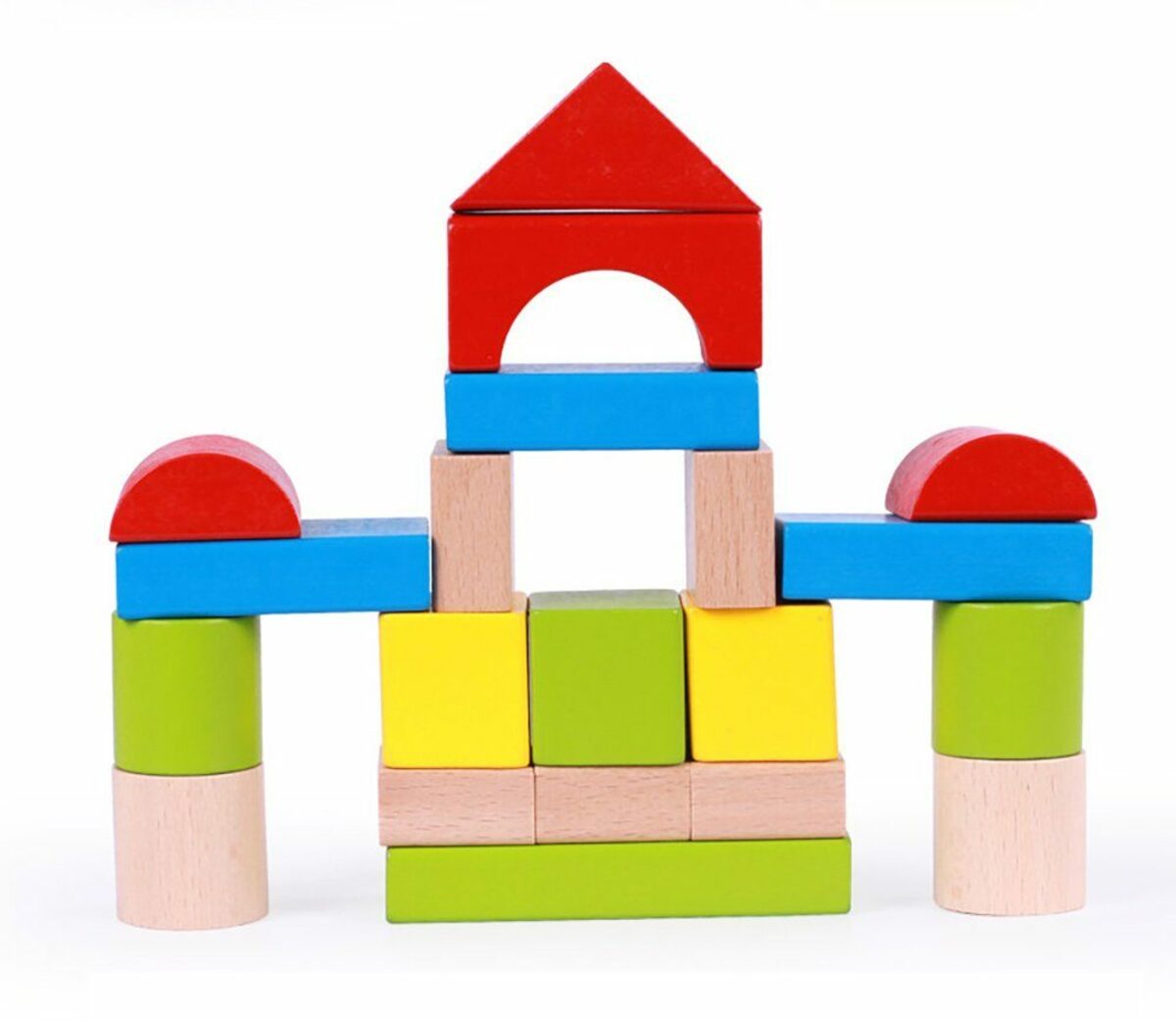 Bild 2 von Deliana.home Spielturm-Spielzeugset Kinderblockset, Holz, große Partikel, Baby Lernspielzeug, (40-tlg)