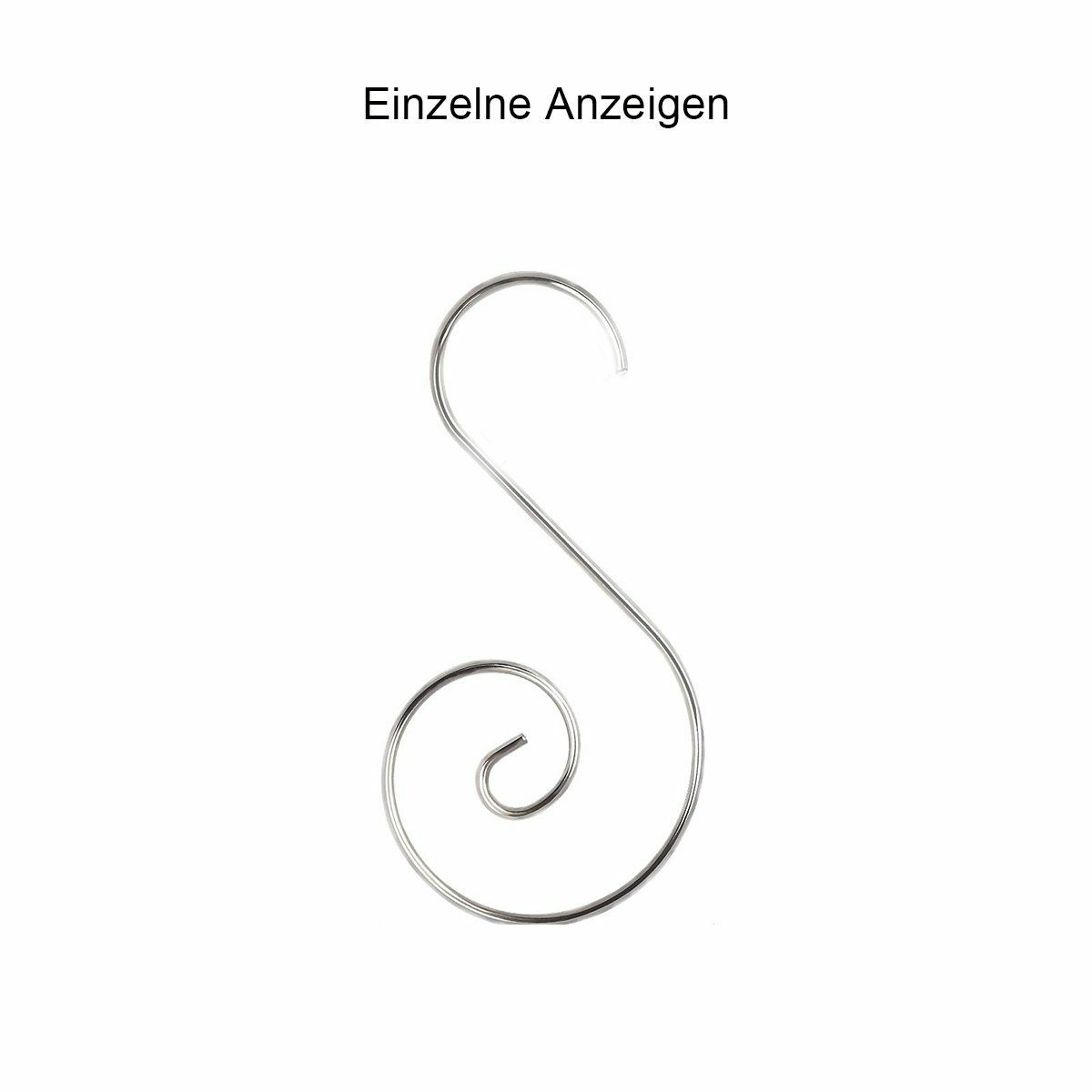 Bild 2 von FeelGlad Christbaumschmuck Silber Weihnachtskugel Aufhänger für Kugel Christbaum Christbaumkugeln