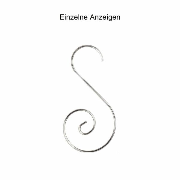 Bild 2 von FeelGlad Christbaumschmuck Silber Weihnachtskugel Aufhänger für Kugel Christbaum Christbaumkugeln