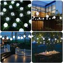 Bild 2 von Rosnek LED-Lichterkette 5/9,5M,Solar,Wasserdichte,für Patio Garten Party Weihnachten, Seifenblasen-Kristallkugel