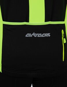 Airtracks Radtrikot Herren Thermo Fahrradtrikot Langarm Pro Team Radtrikot mit Winter Fleece für Herbst-Winter » S M L XL XXL XXXL «