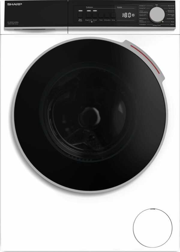 Bild 4 von Sharp Waschmaschine ES-NFB214CWDA-DE, 12 kg, 1400 U/min