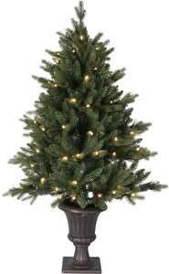 Star Trading Weihnachtsmann Künstlich 1,20M   Künstlicher Weihnachtsbaum mit Beleuchtung   Künstliche Weihnachtsbäume   Tannenbaum Künstlich mit Beleuchtung   LED Tannenbaum Außen   LED Weihnac