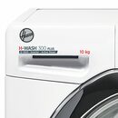 Bild 2 von Hoover Waschmaschine weiss H3WS610TAMCE/1-S, 10 kg, 1600 U/min, Mengenautomatik, Startzeitvorwahl (bis zu 24 Std), NFC-Technologie